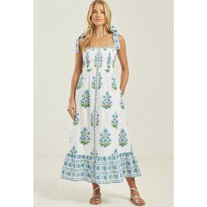 Pink City Prints Elena Dress in Vintage Posey